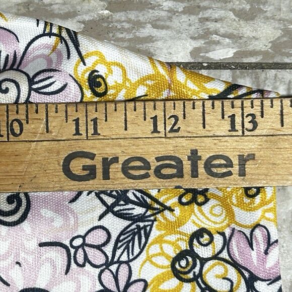 Vintage 70s Mock Neck Floral Tank Top Psychedelic Boho Festival Blouse XS - Picture 4 of 6